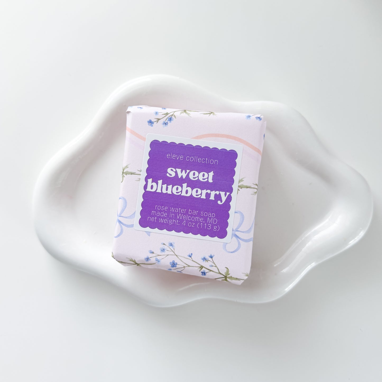 Sweet Blueberry Rose Water Soap