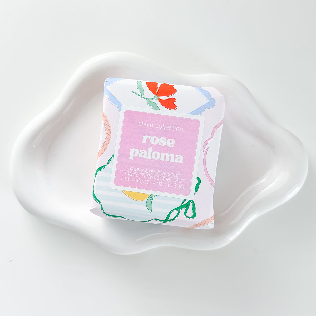Pink Paloma Rose Water Soap