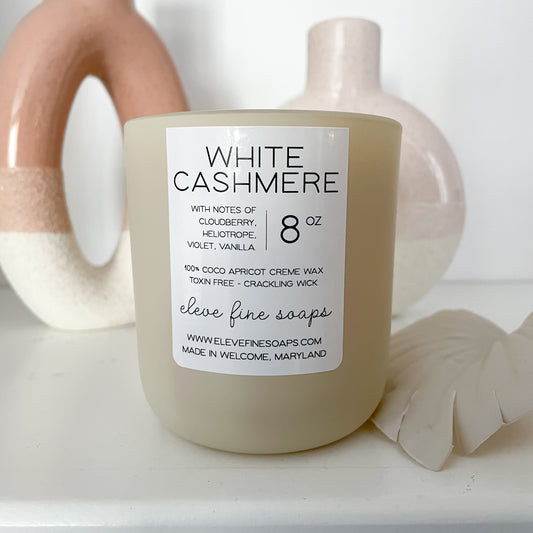 White Cashmere Coco Apricot Crème Candle