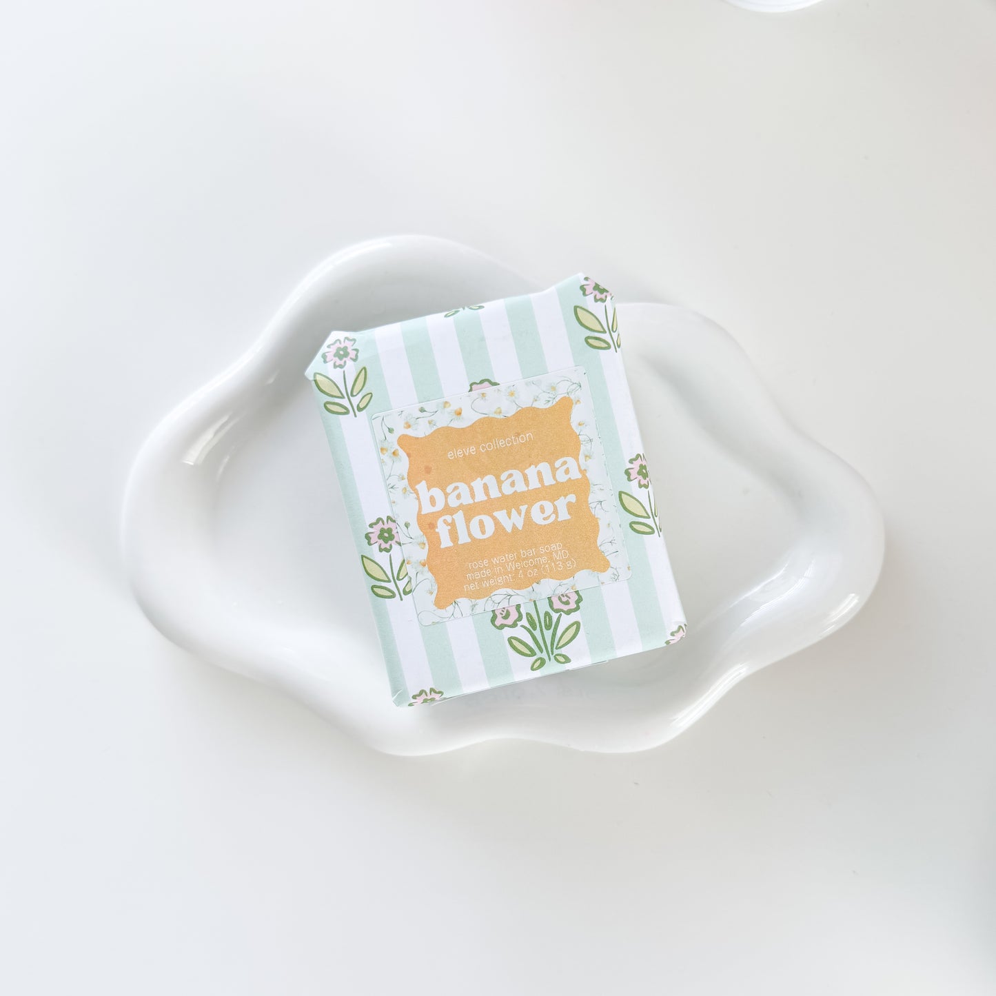 Banana Flower Rose Water Soap